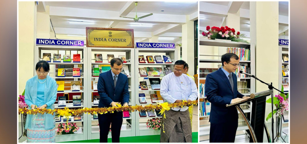 Inauguration of India Corner at Yadanabon University (02.01.2025)